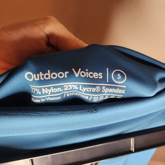 Outdoor Voices blue spandex shorts size S - Picture 3 of 3